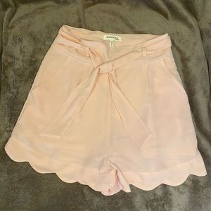 Pale pink shorts